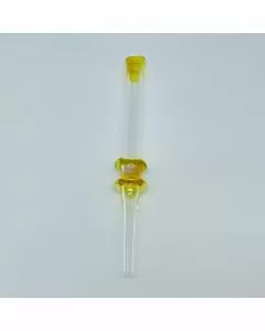 PCNC9 - 7 Inch Nectar Collector - Straw With Flat Mouth - Amber - NC31