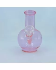 Pink Waterpipe - 6 Inches With Mini Heart Shower Perc