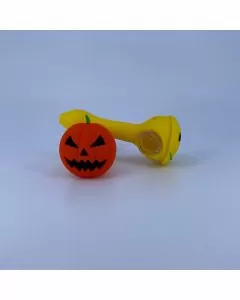 Pumpkin Jack O'Lantern Halloween Handpipe - 5 Inch - 4 Counts Per Pack - Assorted - HPFC9