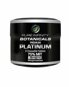 Pure Infinity Maeng Da Platinum Extract Chew Tablets - 3 Count Per Jar - 18 Jar Per Box