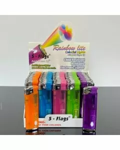 LED Electronic Lighters - With Rainbow Lighter