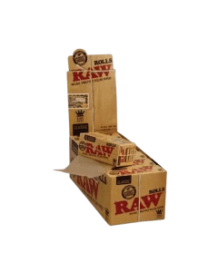 RAW CLASSIC ROLLS ROLLING PAPER KING SIZE 55MM FULL BOX - 12 PER BOX
