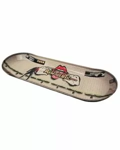 Raw - Rolling Tray - Metal Skate Deck NY - Graffiti 2 - 17 Inches X 6 Inches 