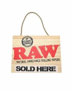 Raw - Painted Sign Hanging - Sold Here