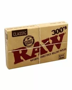 Raw 300'S Natural Rolling Papers - 1/4 Size - 40 Counts Per Box