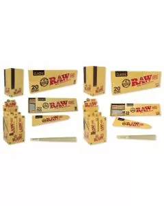 Raw - Classic Cone - 20 Pieces Per Pack - 12 Pack Per Display