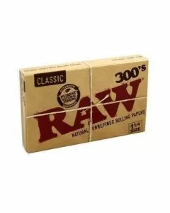 RAW NATURAL PAPERS - 1 1/4 300 BLOC - 20 PIECES PER BOX