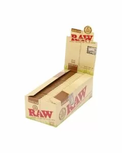 Raw - Organic Hemp Papers - 1 1/2 - 33 Counts Per Pack - 25  Packs Per Box