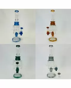 Recycler Waterpipe with Hive Perc - 14 Inch - RH-158