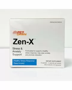 RED DAWN ZEN-X STRESS AND ANXIETY SUPPORT - 2 COUNTS PER PACK - 12 PACKS PER BOX