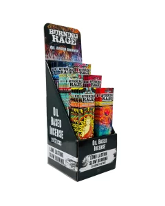 Burning Rage Oil Based Incense - 48 Pack Per Display