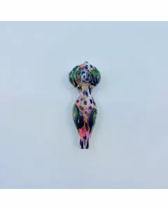 Rose Gold Fumed Swirl Art Handpipe - 5 Inches 