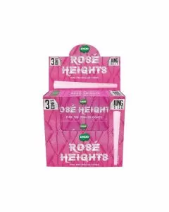 ENDO ROSE HEIGHTS PINK PRE-ROLLED CONE - KING SIZE - 3 CONES PER PACK - 24 PACK PER BOX