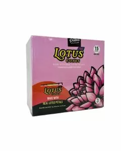 Rose Palms Lotus Cone - King Size - Pre-Rolled - Pink Cones - 3 Pieces Per Pack - 15 Packs Per Box 