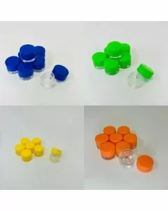 Round- Child Proof Glass Jar 5ml -12 Jars Per Pack