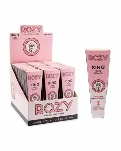 Rozy Pink Cones - King Size - 3 Counts Per Pack - 24 Packs Per Box