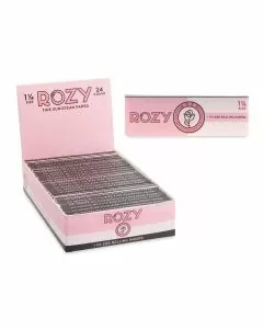 Rozy Pink Papers - 1.25 Size - 50 Papers Per Pack - 24 Packs Per Box