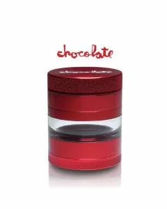 Ryot X Chocolate Multi Chamber 4 piece Grinder Red