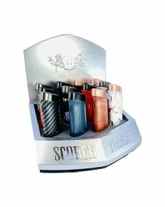 Scorch Torch - Triple Torch - Auto Open Cigar Punch - 12 Pieces Per Display - 61697-3T