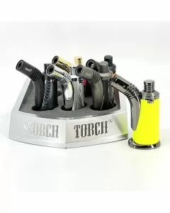 SCORCH TORCH 45 DEGREE TABLE TORCH - 6 COUNTS PER BOX - ASSORTED
