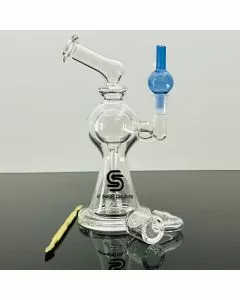 Sense Glass Mini Dab Rig Kit - Quartz Banger - 6.3 Inch - YWGN - Assorted