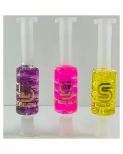 Sense Glass - Glycerin Filled Nectar Collector With Coil And Nail - 8 Inches - Assorted Colors - Price Per Piece