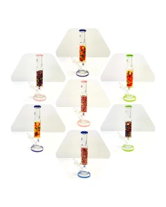Sense Glass Straight Waterpipe With Gummies - 15.5 Inch - WPSC2812LM