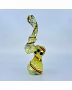 SIB10 - 7 Inch Bubbler - Striped Twisted Colors - 200 Grams - Assorted Colors
