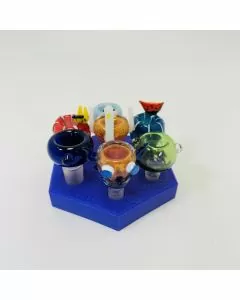 Silicone Honeycomb Dab Bowls - 7 Counts Per Display - Assorted Designs