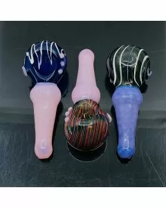 Slime Handpipe With Head - 4 Inch - Price Per Piece - Assorted