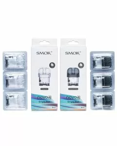 Smok Novo 4 Empty Transparent Pod - 3 Counts Per Pack