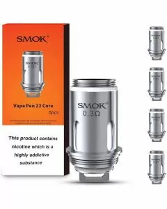 Smok Vape Pen 22 Coil - 0.3 Ohm - 5 Per Pack