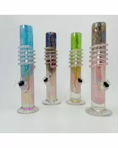 Soft Glass Waterpipe - 12 Inches - Assorted Colors - GR-Y-93