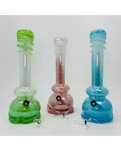 Soft Glass Waterpipe - 12 Inches - Assorted Colors - GR-Y-95