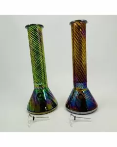Soft Glass Waterpipe - 12 Inches (GR-Y-91)