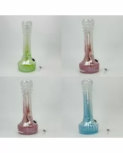 Soft Glass Waterpipe - 12 Inches - GR-Y-103