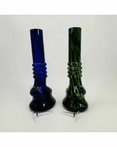 Soft Glass Waterpipe - 13 Inches (GR-Y-108)