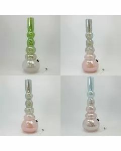 Soft Glass Waterpipe - 16 Inches - GR-Y-122