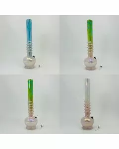 Soft Glass Waterpipe - 16 Inches - GR-Y-123