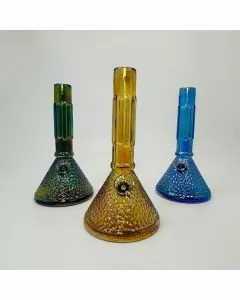 Soft Glass Waterpipe - 9 Inches - Assorted Color - GR-Y-39