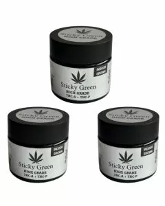 Sticky Green - High Grade - THC-A - THC-P - 2.5 Grams - Flower Jar