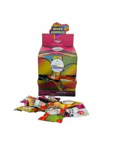 Sticky Green Mega Mix Delta 8 100 mg Gummies - 50 Counts Per Display - Assorted Flavors