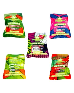 Sticky Green Mega Mix Delta 8 Gummies 100mg - 10 Counts Per Bag 