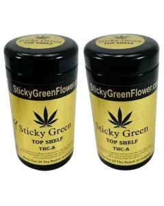 Sticky Green - Top Shelf - THC-A - Flower Bulk Jar - 28 Grams