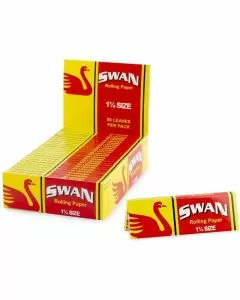 Swan - Rolling Paper - 1¼ Size - 50 Counts Per Pack - 25 Counts Per Box