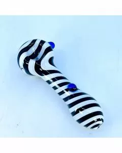 Swirl Art Spoon Handpipe - 4 Inch - Assorted Colors - HPVC56