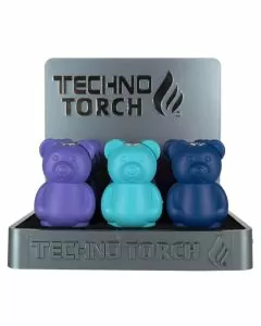 Techno Torch Bear Lighter - 12 Per Display - 19022-R - Assorted
