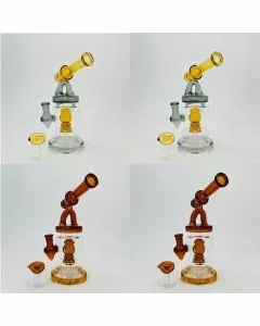 Telescope Style Waterpipe With Shower Perc - 10.5 Inches - (RH-172)