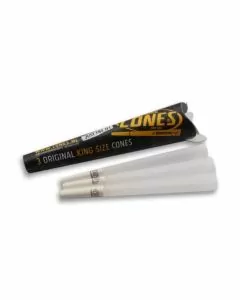 The Original Cones - King Size 109mmx30mm - Pre-rolled Papers - 3 Cones Per Pack - 32 Packs Per Box - Bleached