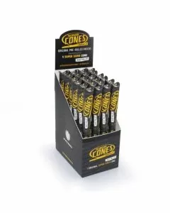 The Original Cones Super Size Pre-rolled Papers 180mmx58mm - 24 Counts Per Box
